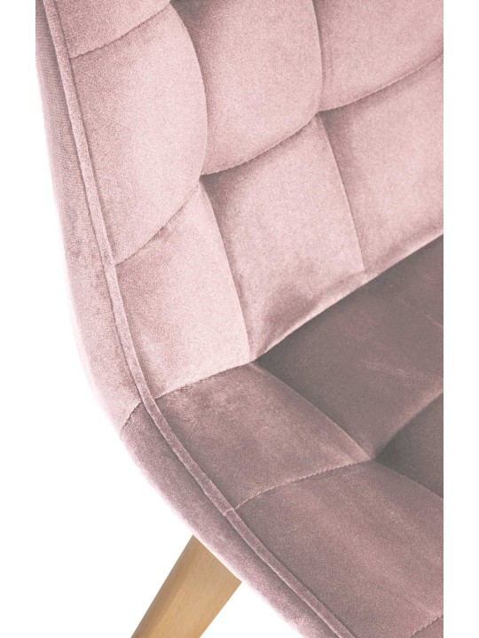 Sada 2 stoličiek Brook velvet, ružová