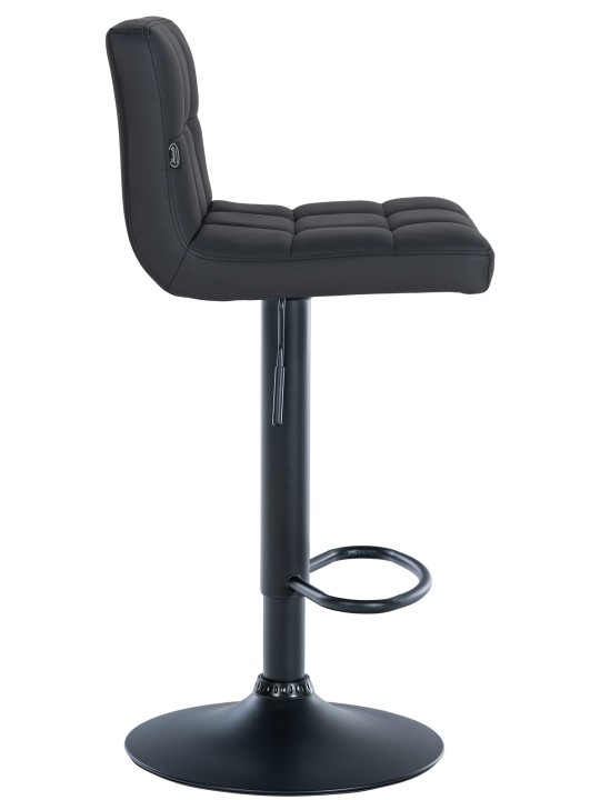 Sada 2 barových stoličiek Feni z umelej kože, čierna