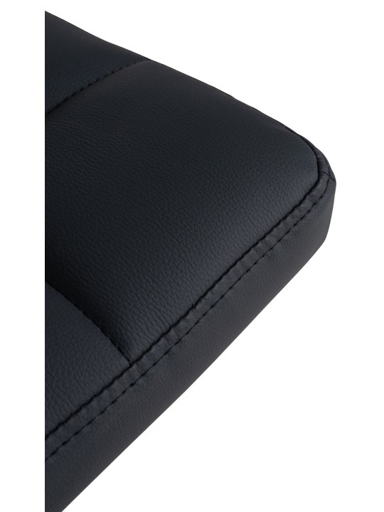 Sada 2 barových stoličiek Feni z umelej kože, čierna