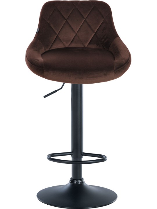 Sada 2 barových stoličiek Lazio velvet, hnedá