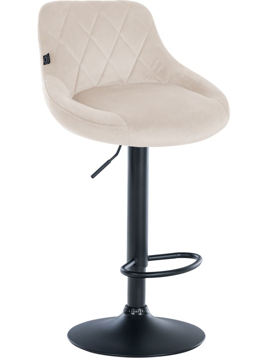 Sada 2 barových stoličiek Lazio velvet, krémová