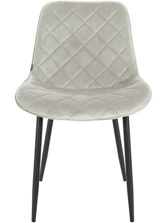 Sada 4 stoličiek Springs Velvet, krémová