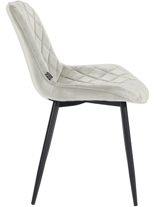 Sada 4 stoličiek Springs Velvet, krémová