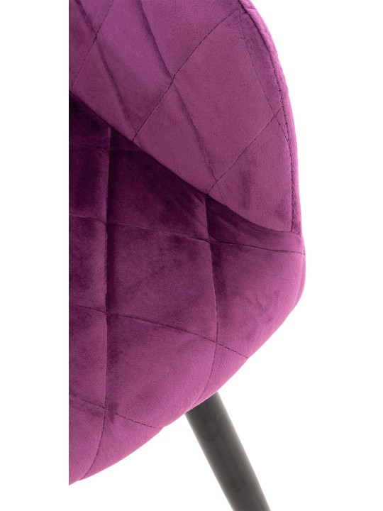 Jedálenská stolička Shila velvet, fialová