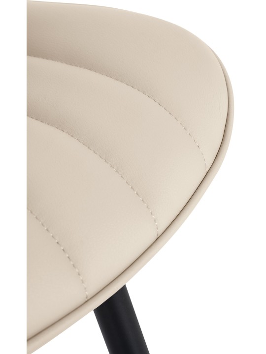 Sada 2 stoličiek Largo z umelej kože, krémová