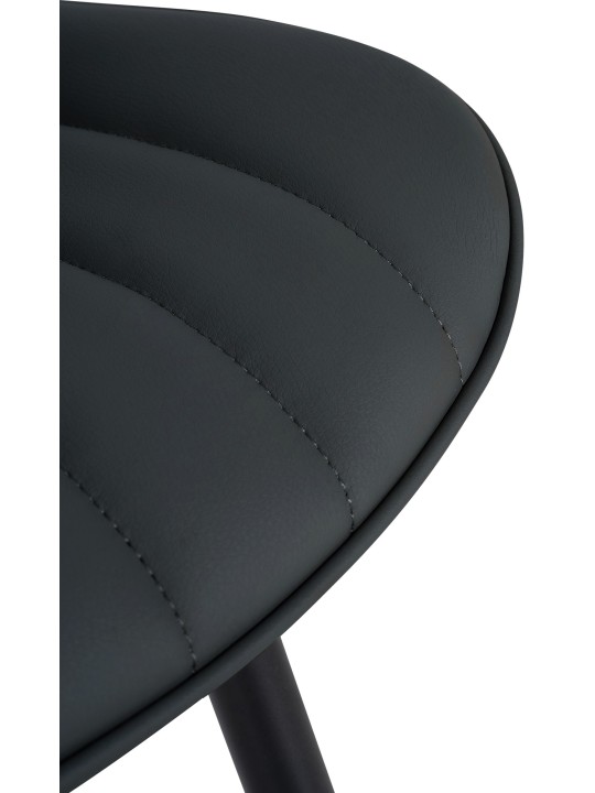 Sada 2 stoličiek Largo z umelej kože, čierna