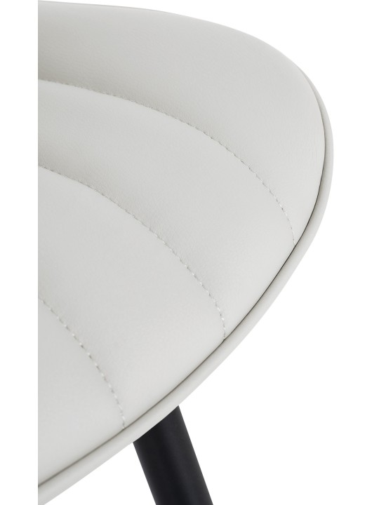 Sada 2 stoličiek Largo z umelej kože, biela