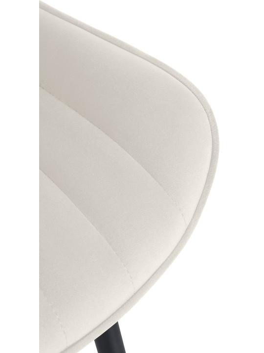 Sada 2 stoličiek Largo velvet, krémová