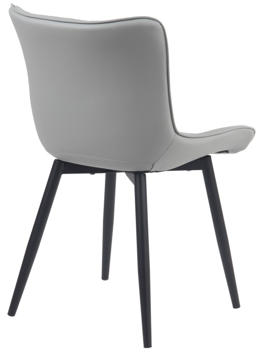 Sada 2 stoličiek Brady z umelej kože, sivá