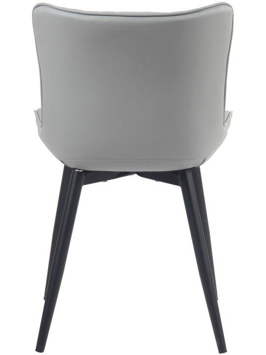 Sada 2 stoličiek Brady z umelej kože, sivá