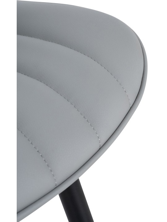 Sada 2 stoličiek Brady z umelej kože, sivá