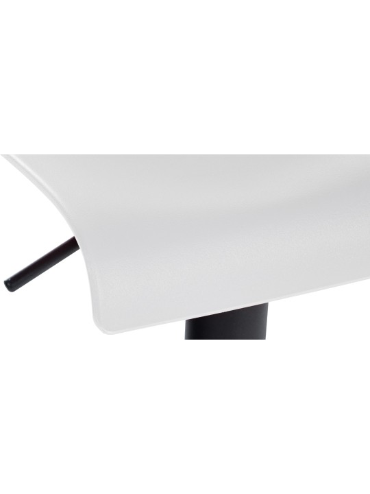 Barová stolička Branford plastová, biela