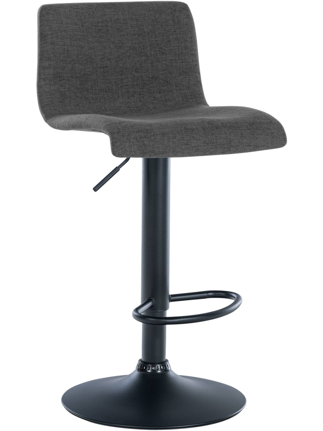 Barová stolička Branford látka, tmavosivá
