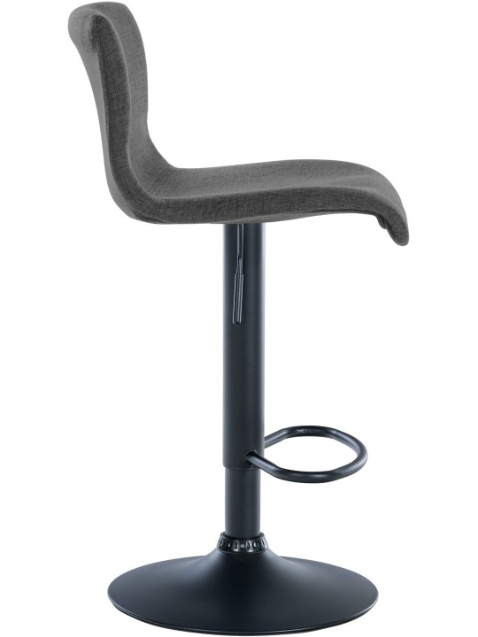 Barová stolička Branford látka, tmavosivá