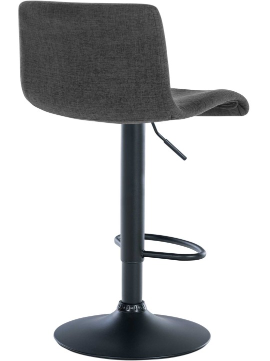 Barová stolička Branford látka, tmavosivá