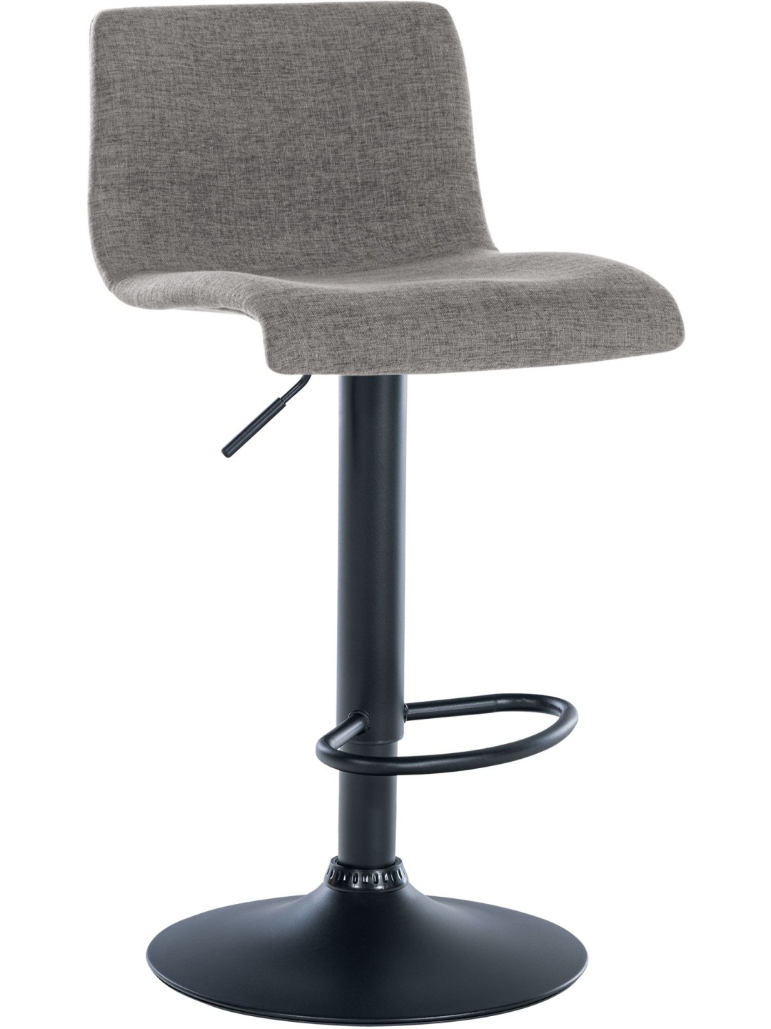 Barová stolička Branford látka, svetlosivá