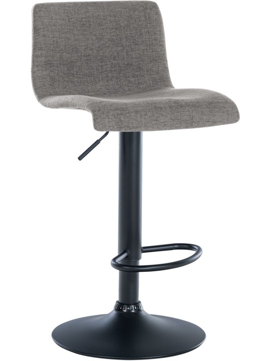Barová stolička Branford látka, svetlosivá