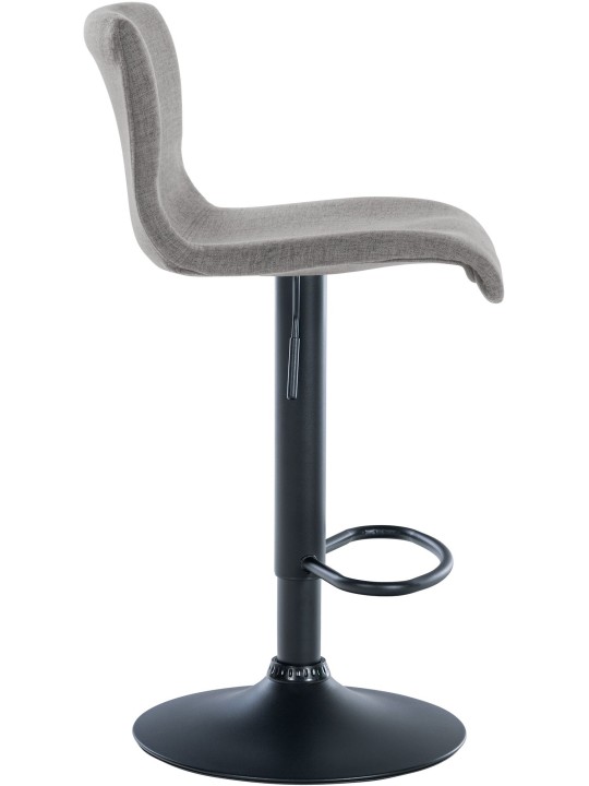 Barová stolička Branford látka, svetlosivá