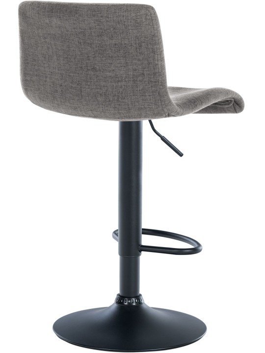 Barová stolička Branford látka, svetlosivá