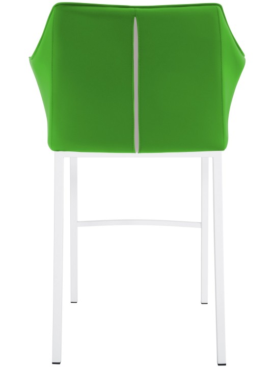 Barová stolička Damaso so 4-nohým rámom, zelená