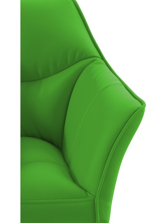 Barová stolička Damaso so 4-nohým rámom, zelená