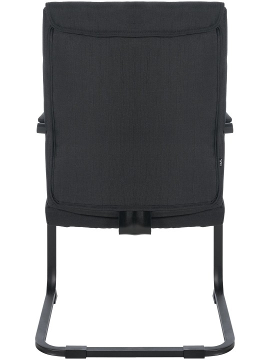 XL stolička pre návštevy Anubis fabric, čierna/čierna