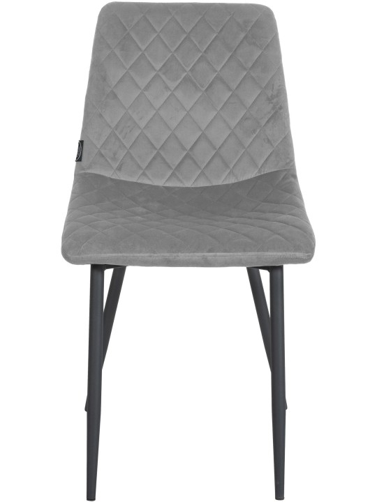 Sada 4 stoličiek Telde velvet, sivá