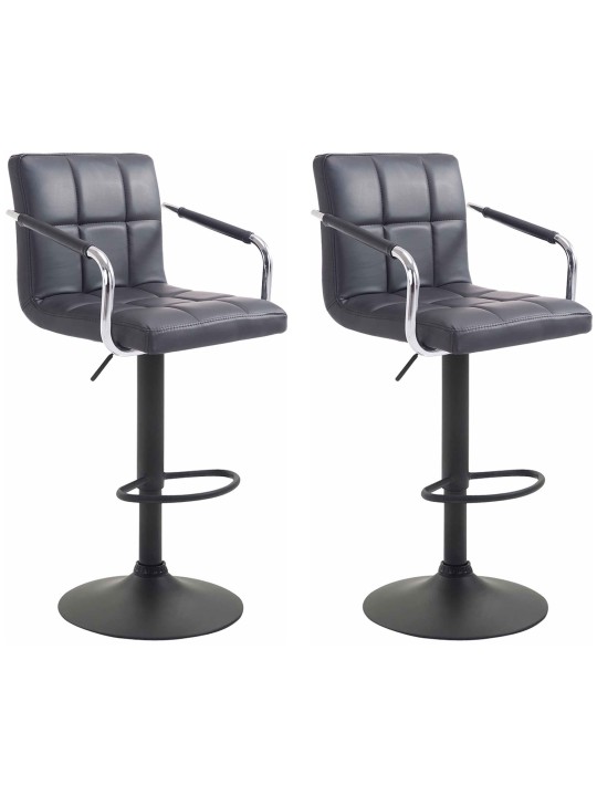 Sada 2 barových stoličiek Lucy V2, čierna