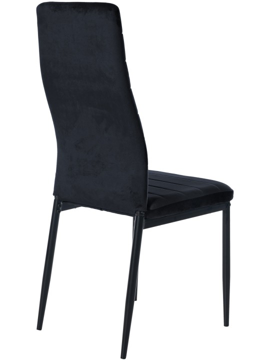 Stolička do jedálne Mayfair velvet, čierna