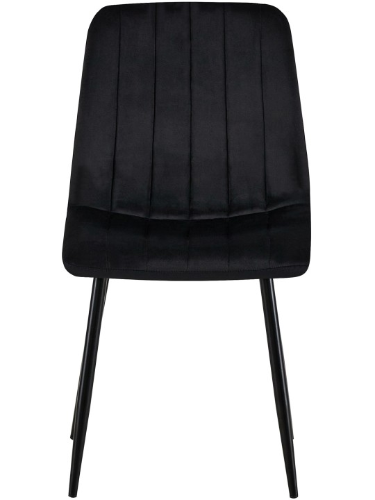 Stolička Dijon velvet, čierna