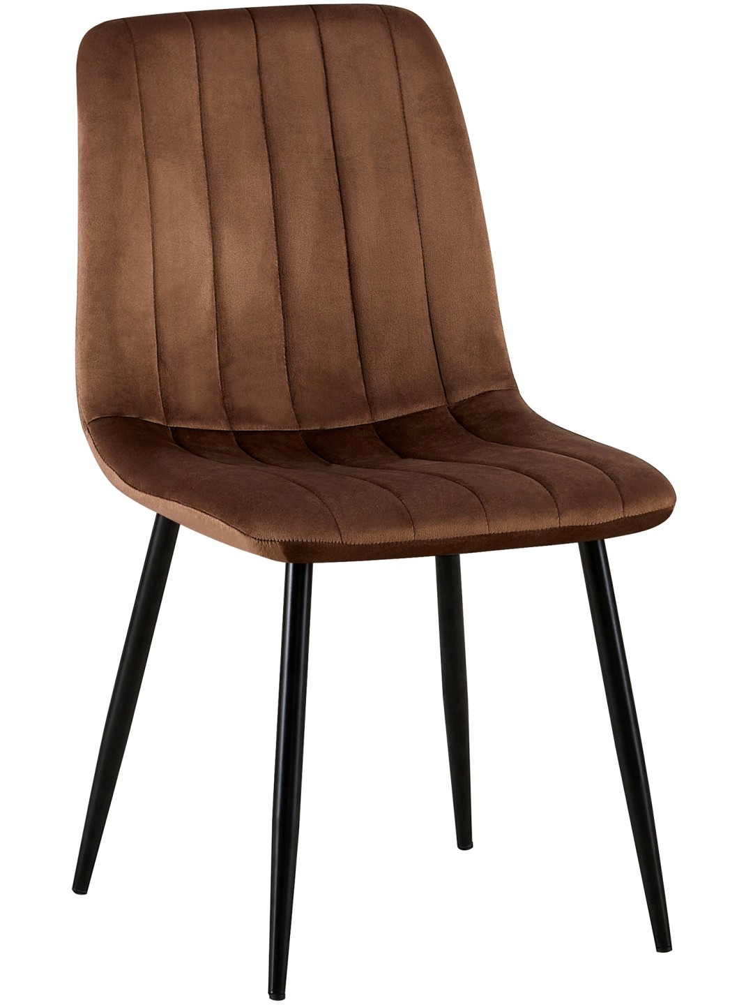 Stolička Dijon velvet, hnedá