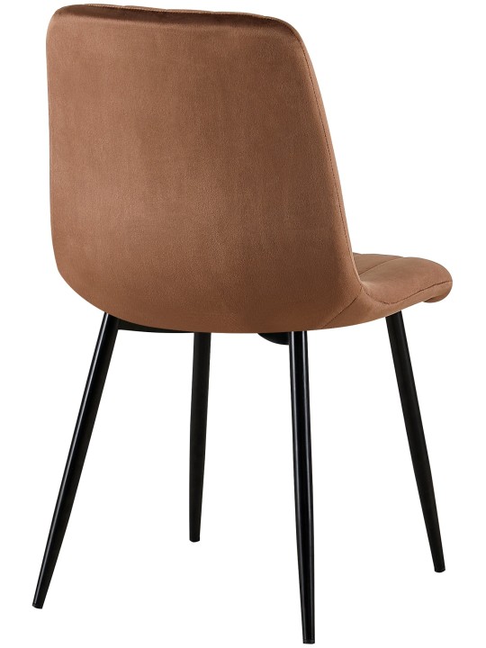 Stolička Dijon velvet, hnedá