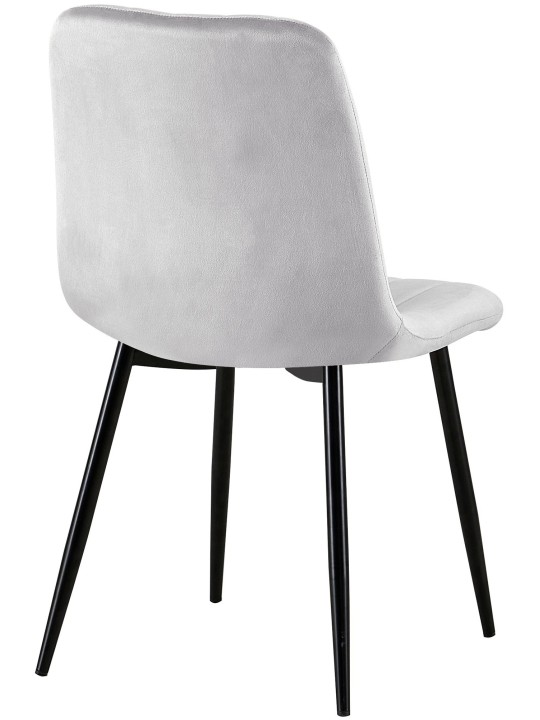 Stolička Dijon velvet, sivá