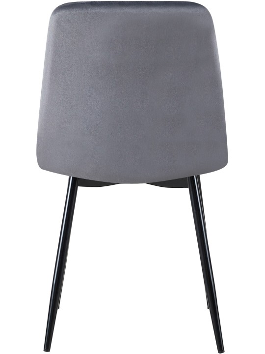 Stolička Dijon velvet, tmavosivá