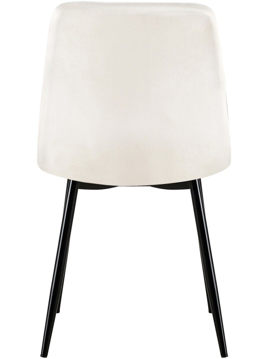 Stolička Dijon velvet, krémovo biela