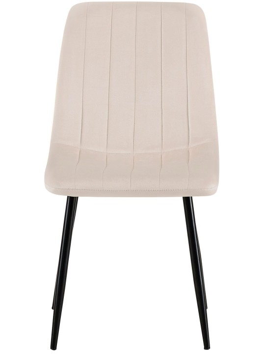 Sada 4 stoličiek Dijon velvet, krémová