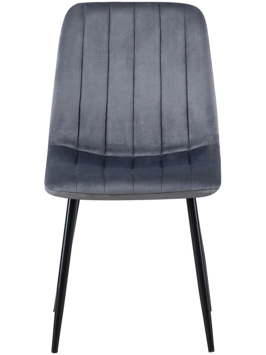 Sada 4 stoličiek Dijon velvet, tmavosivá