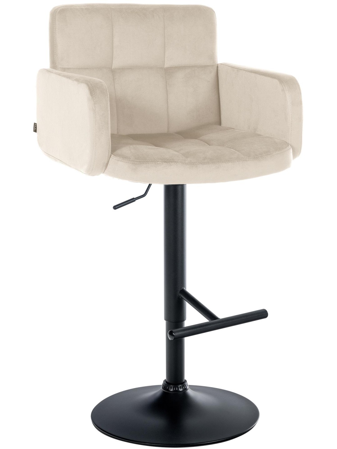 Barová stolička Los Angeles velvet, krémová