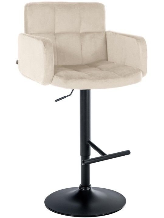 Barová stolička Los Angeles velvet, krémová