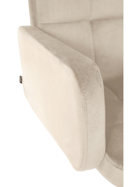 Barová stolička Los Angeles velvet, krémová