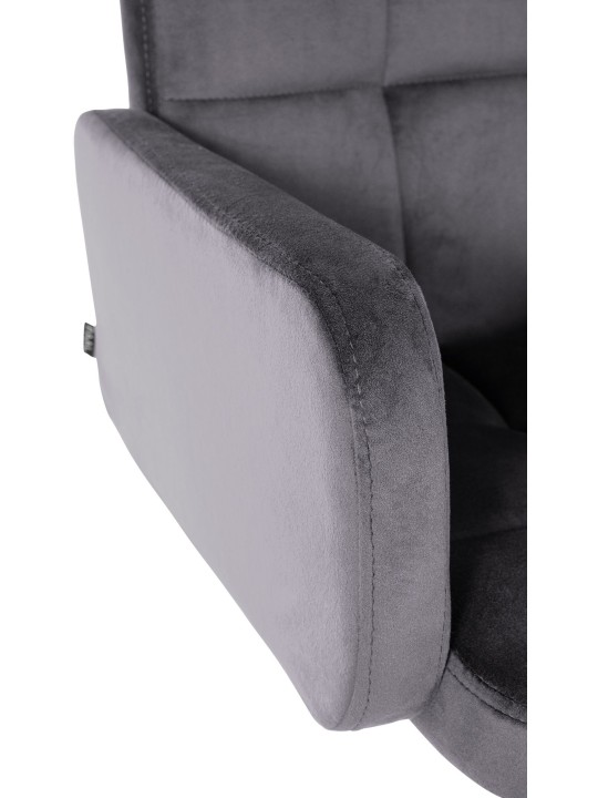 Barová stolička Los Angeles velvet, tmavosivá