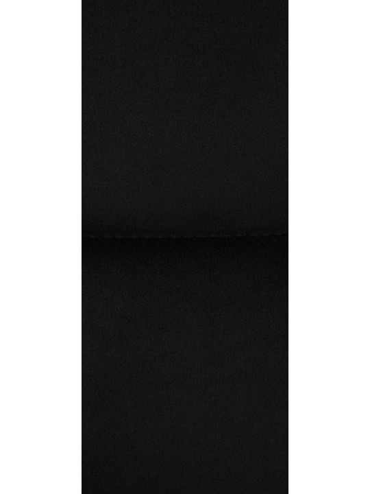 Barová stolička Los Angeles Velvet Chrome, čierna