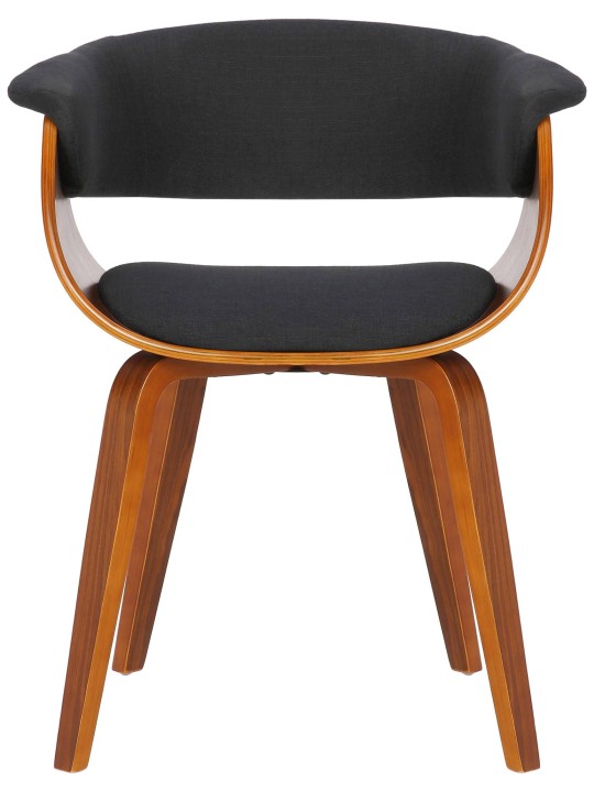 Sada 2 stoličiek látka Bruce, orech/čierna