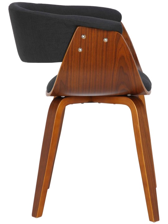 Sada 2 stoličiek látka Bruce, orech/čierna