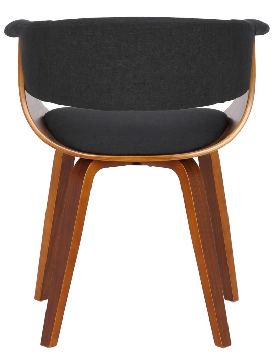 Sada 2 stoličiek látka Bruce, orech/čierna