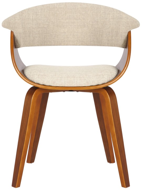 Sada 2 stoličiek látka Bruce, orech/krémová