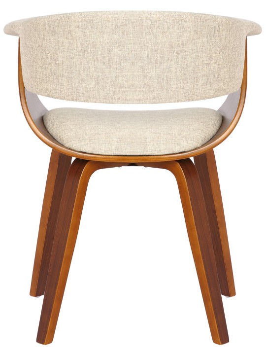 Sada 2 stoličiek látka Bruce, orech/krémová