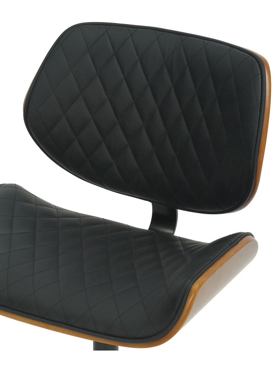 Kancelárske kreslo Harvest z umelej kože, orech/čierna