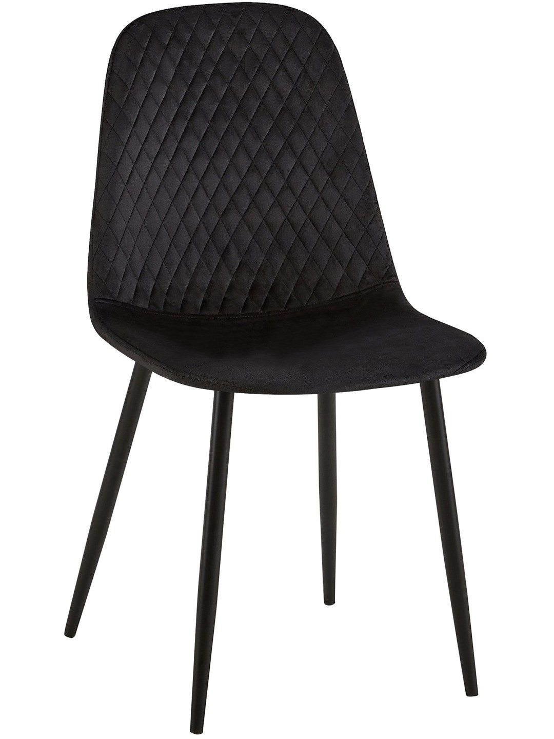Stolička Giverny velvet, čierna