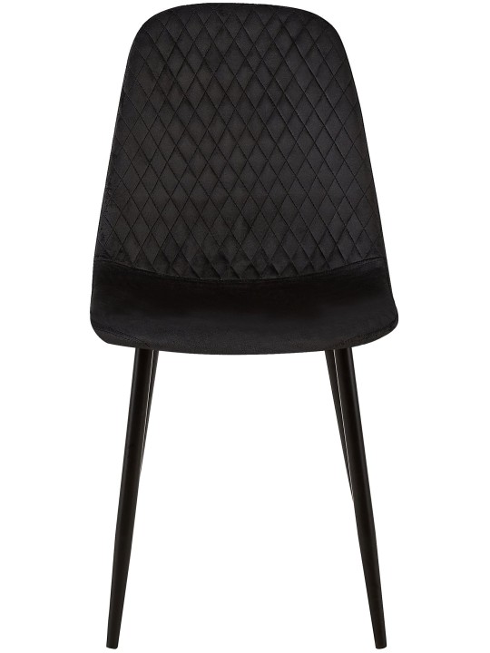 Stolička Giverny velvet, čierna